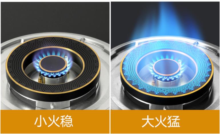 家用燃气灶具大小火对比