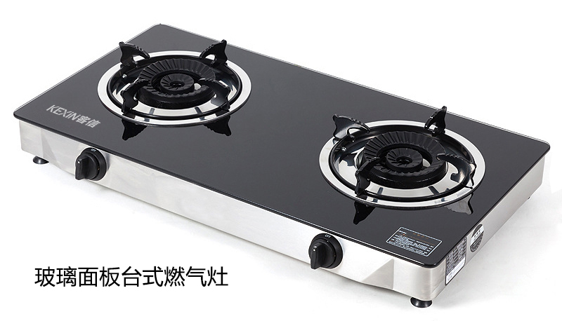 钢化玻璃面板燃气灶,煤气炉具